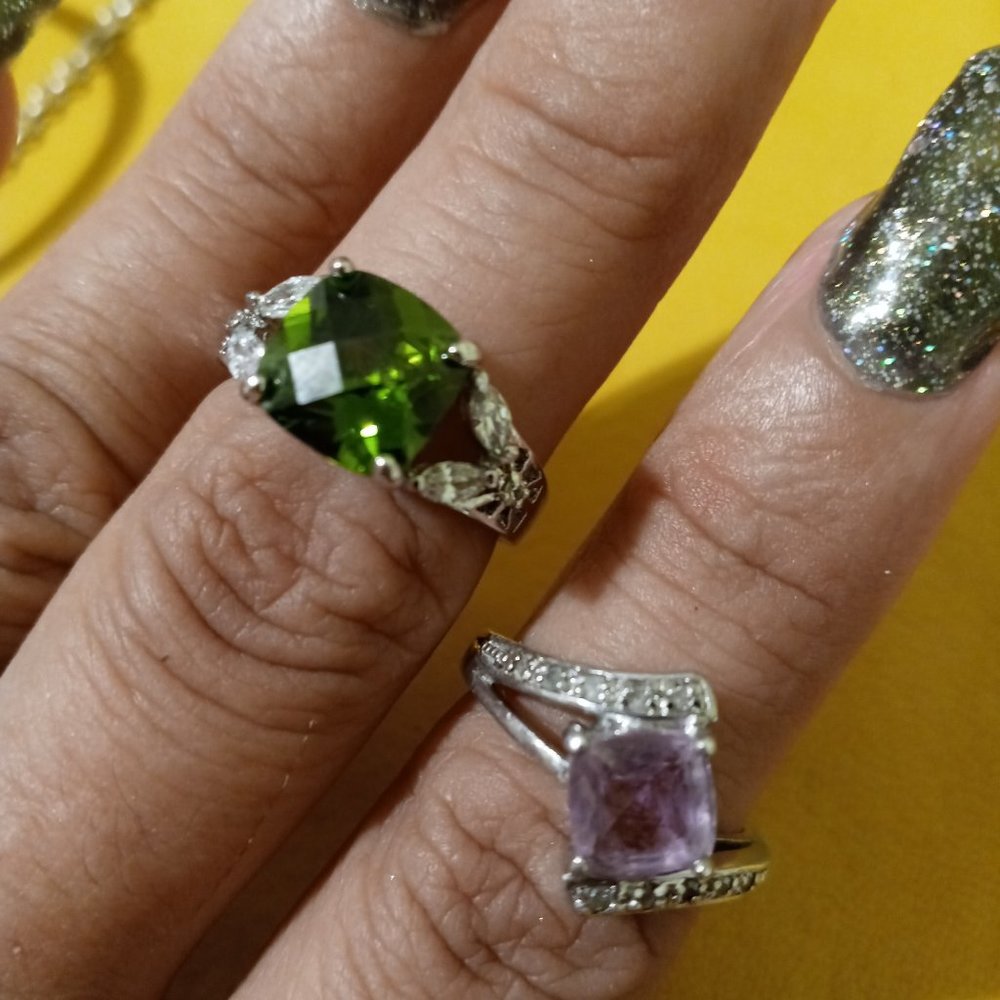 3 Silver Rings